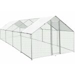 Enclos poulailler ext�rieur 4mx8mx2m acier galvanis� - elevage en plein air voli�re volaille cage animal ...