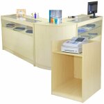 Ensemble de 4 comptoirs de ventes collection cosmo - 3 vitrines & 1 meuble pour caisse enregistreuse ... Ensemble de 4 comptoirs de ventes collection cosmo - 3 vitrines & 1 meuble pour caisse enregistreuse ...