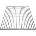 Grille caillebotis acier galvanis 700mm x 700 mm - min 260gr / m maille 32 x 100mm grillage revtement ...
