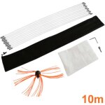 Monster shop - kit de ramonage 10m nylon flexible h�risson de ramonage synth�tique nettoyage po�le entrainemen ...