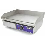 Kukoo plancha plaque de cuisson grill electrique professionnelle en acier inoxydable de 50cm - barbecue ...