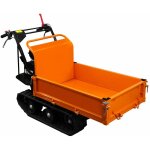 T - mech - mini tombereau dumper de moteur 6, 5 cv  2 chenilles 18 cm brouette motorise mini transporteur ...