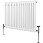Monster - shop ? radiateur eau chaude en acier 600 x 832 mm ? double colonne ? finition blanche ? �valuation ...