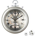 Montre de poche mcanique en argent de 40 cm - design lgant, prcision horlogre, par atmosphera crateur ...