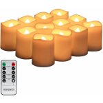 Monzana® 12x bougie led à piles avec télécommande fausse flamme fixe ou vacillante minuteur décoration ... Monzana® 12x bougie led à piles avec télécommande fausse flamme fixe ou vacillante minuteur décoration ...