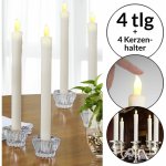 Lot de 4 bougies led en cire véritable chandelle sans flamme et bougeoir en verre bougie led vacillante ... Lot de 4 bougies led en cire véritable chandelle sans flamme et bougeoir en verre bougie led vacillante ...