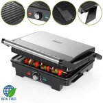 Grill électrique multifonction avec thermostat grille - viande presse à paninis sandwich plancha barbecue ... Grill électrique multifonction avec thermostat grille - viande presse à paninis sandwich plancha barbecue ...
