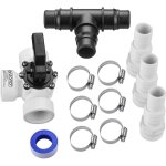Monzana - kit de drivation 12 pices bypass piscine pompe filtration chaleur solaire