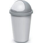 Monzana� poubelle 50 l pushcan corbeille 70cm cuisine bureau salle de bains poubelle papier couvercle ...