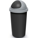 Monzana� poubelle 50 l pushcan corbeille 70cm cuisine bureau salle de bains poubelle papier couvercle ...