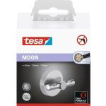 Tesa - moon crochet rond, acier inoxydable, adh�sif, 65mm x 50mm x 55mm