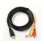 Hdmi rca 3 câble hdmi vers rca convertisseur adaptateur câble cordon émetteur de transmission à sens ... Hdmi rca 3 câble hdmi vers rca convertisseur adaptateur câble cordon émetteur de transmission à sens ...
