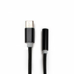 Adaptateur usb - c mle / jack 3, 5 mm fem. 0, 13 m - noir