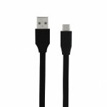Metronic - câble usb - c / usb - a plat 2 m - noir Metronic - câble usb - c / usb - a plat 2 m - noir