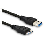 Câble usb micro b mâle / usb - a mâle usb 3. 0 - 3 m - noir Câble usb micro b mâle / usb - a mâle usb 3. 0 - 3 m - noir