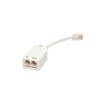 Filtre adsl 1 rj45 / 2 rj11 - blanc - blanc