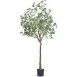 Mophorn - arbre eucalyptus artificiel 1. 8m de haut faux plante materiau pe anti - tip tilt protection ...