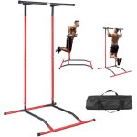 Mophorn - vevor barre de traction sur pied, station a dips reglable en hauteur sur 2 niveaux charge 100 ...