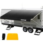 Mophorn - vevor auvent pour caravane 5, 24x2, 4m, bache de camping exterieure couleur de charbon degrade, ...