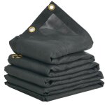 Mophorn - vevor bache en maille pour camion a benne basculante 2, 3x5, 5 m revetement pvc noir avec double ...