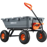 Mophorn - vevor chariot a benne basculante, capacite de charge 363 kg?, chariot de jardin en polyethylene ...