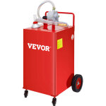 Mophorn - vevor chariot de carburant, 35 gallons, reservoir de stockage deessence 4 roues, pompe de transfert ...