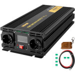 Mophorn - vevor convertisseur pur sinus dc 12v a ac 230v, convertisseur sinuso�dal pur 2500w, onduleur ...