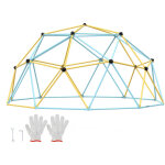 Mophorn - vevor dome deescalade geometrique pour enfants de 3 a 10 ans, cage a poule 366 cm, supporte ...