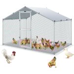 Mophorn - vevor enclos poulailler exterieur metal 200x300x200 cm grand enclos a poules bache impermeable ... Mophorn - vevor enclos poulailler exterieur metal 200x300x200 cm grand enclos a poules bache impermeable ...