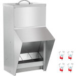 Vevor mangeoire a volaille galvanisee, capacite dealimentation 11, 3 kg, mangeoire a poules sans dechets ...