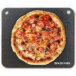 Mophorn - vevor pierre a pizza 406 x 368 x 6 mm plaque a pizza pour four pre - assaisonnee en acier au ...