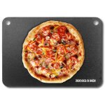 Mophorn - vevor pierre a pizza 508 x 355 x 10 mm plaque a pizza pour four pre - assaisonnee en acier ...