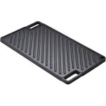 Vevor plaque a griller pre - assaisonnee reversible 425x246 mm plancha gril rectangulaire en fonte anti ...