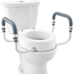Mophorn - vevor rehausseur de toilette ronde standard 88, 9 mm haut, siege de toilette sureleve charge ...