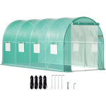 Mophorn - vevor serre tunnel jardin 4, 6x2, 1x2, 1 m tente abri plantes cadre en acier galvanise couverture ...