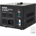 Vevor transformateur 110 - 120 v / 220 - 240 v convertisseur de tension 3000 w transformateur de puissance ...