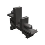 Adaptateur rail din noir pour bornier de r�partition nu bb7 � bb52, bb147 et bb111 morek