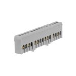 Bornier de phase isol gris 15 bornes pour cble de 1, 5  16mm - rail din morek