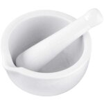 Mortier de cuisine avec pilon en porcelaine fackelmann basic