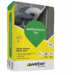 Weber saint gobain - mortier pour joints carrelage weber joint fin - sac de 25 kg - gris perle