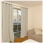 Moscou - rideau thermique occultant en velours côtelé 140x260 cm coloris - naturel Moscou - rideau thermique occultant en velours côtelé 140x260 cm coloris - naturel