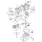 Moteur � culasse original stiga tre0701 tracteur de pelouse 118552574 / 0