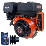 Moteur essence 4 temps 16 cv démarrage électrique + huile + poulie moteur 25 mm Moteur essence 4 temps 16 cv démarrage électrique + huile + poulie moteur 25 mm