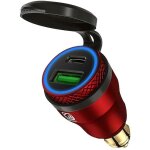 Paryou - moto tanche 12v 24v qc3. 0 usb type c pd chargeur rapide adaptateur secteur hella din prise ...