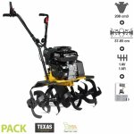 Motobineuse thermique puissante 5, 6cv 2 vitesses 3 largeurs de travail jusqu' 85cm texas lilli 534tg ...