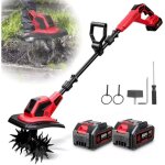 Motoculteur �lectrique sans fil, ameublisseur de sol pour jardin, 4000w / 36000rpm, livr� avec 2 batteries, ...