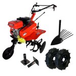 Motoculteur motobineuse 7, 5 cv + arrache - pommes de terre + roues + manchons Motoculteur motobineuse 7, 5 cv + arrache - pommes de terre + roues + manchons