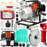 Motopompe essence avec accessoires pour eaux charg�es 300l - min