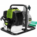 Vito - motopompe thermique 1. 5cv 43 cm3 8000 l / h kit complet 10m tuyaux vacuation et aspiration