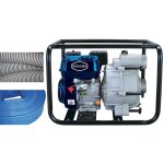 Renson - motopompe trash 45m3 / h maxi avec flexibles aspi et refoul